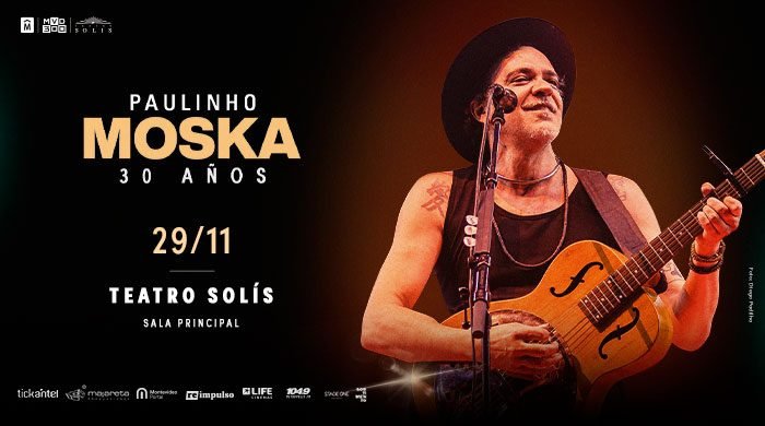 Paulinho Moska reúne sua banda para celebrar 30 anos de carreira da maneira que mais gosta: no palco, rodeado de amigos queridos, tocando e cantando para seu público atento.