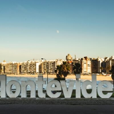 Letreiro Montevidéu em Pocitos