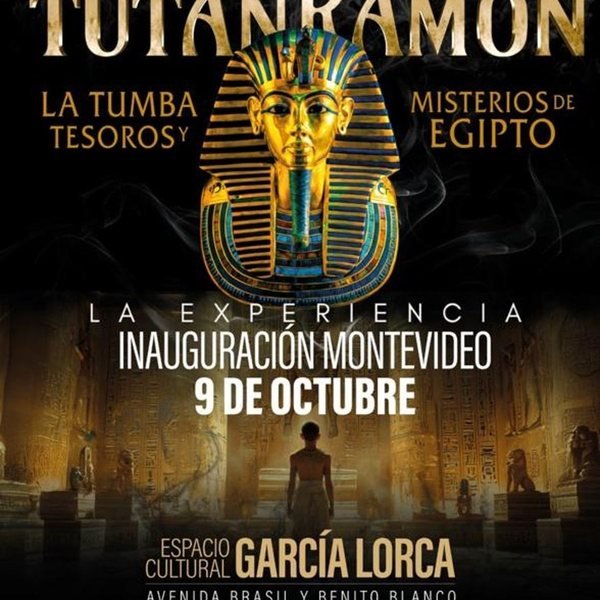 Cartaz da exposição Tutankamon La Experiencia em Montevideo