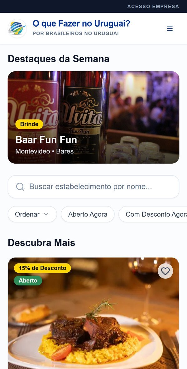 App Guia de Descontos Uruguai: destaques da semana e busca de restaurantes e bares