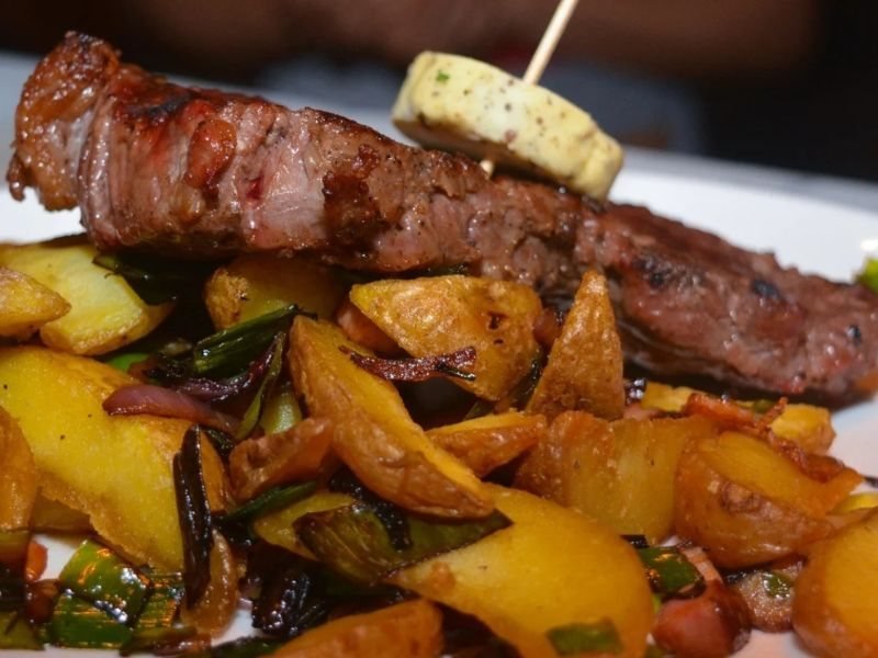 Prato de um restaurante indicado no Guia de Montevideo