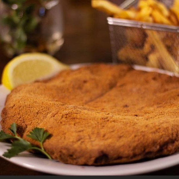 Milanesa do Lo de Marcos, em Montevideo